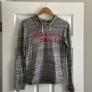 Maker’s Mark super thin hoodie heather grey